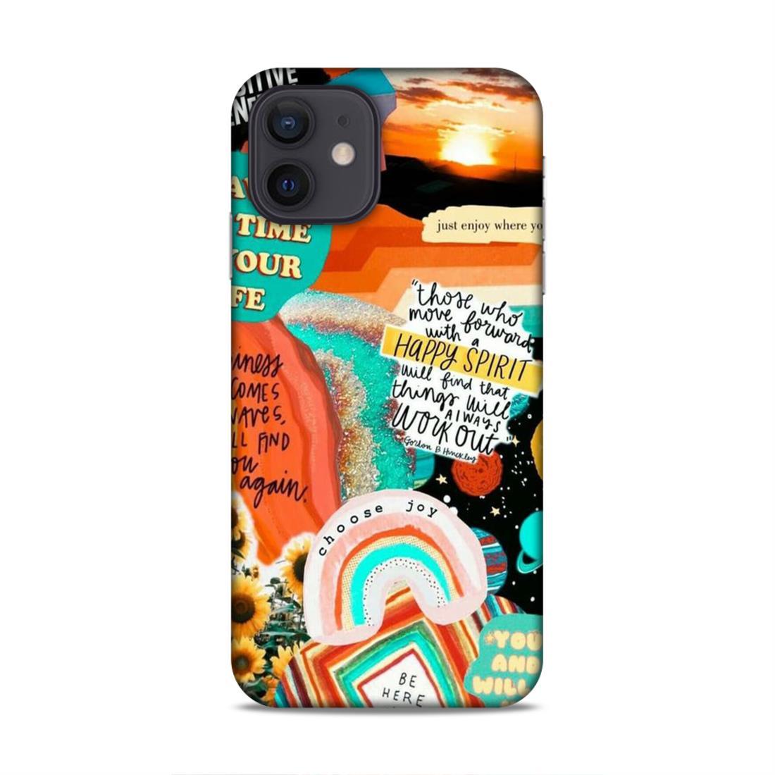 Happy Joy Spirit iPhone 12 Mobile Back Case