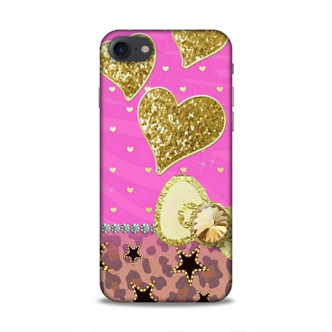 Cute Pink Heart iPhone 7 Phone Case Cover