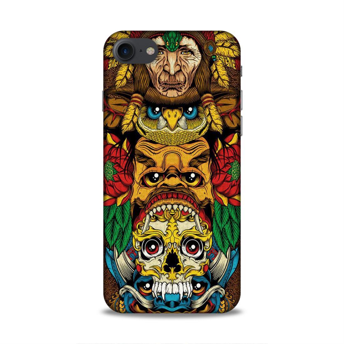 skull ancient art iPhone 7 Phone Case Cover