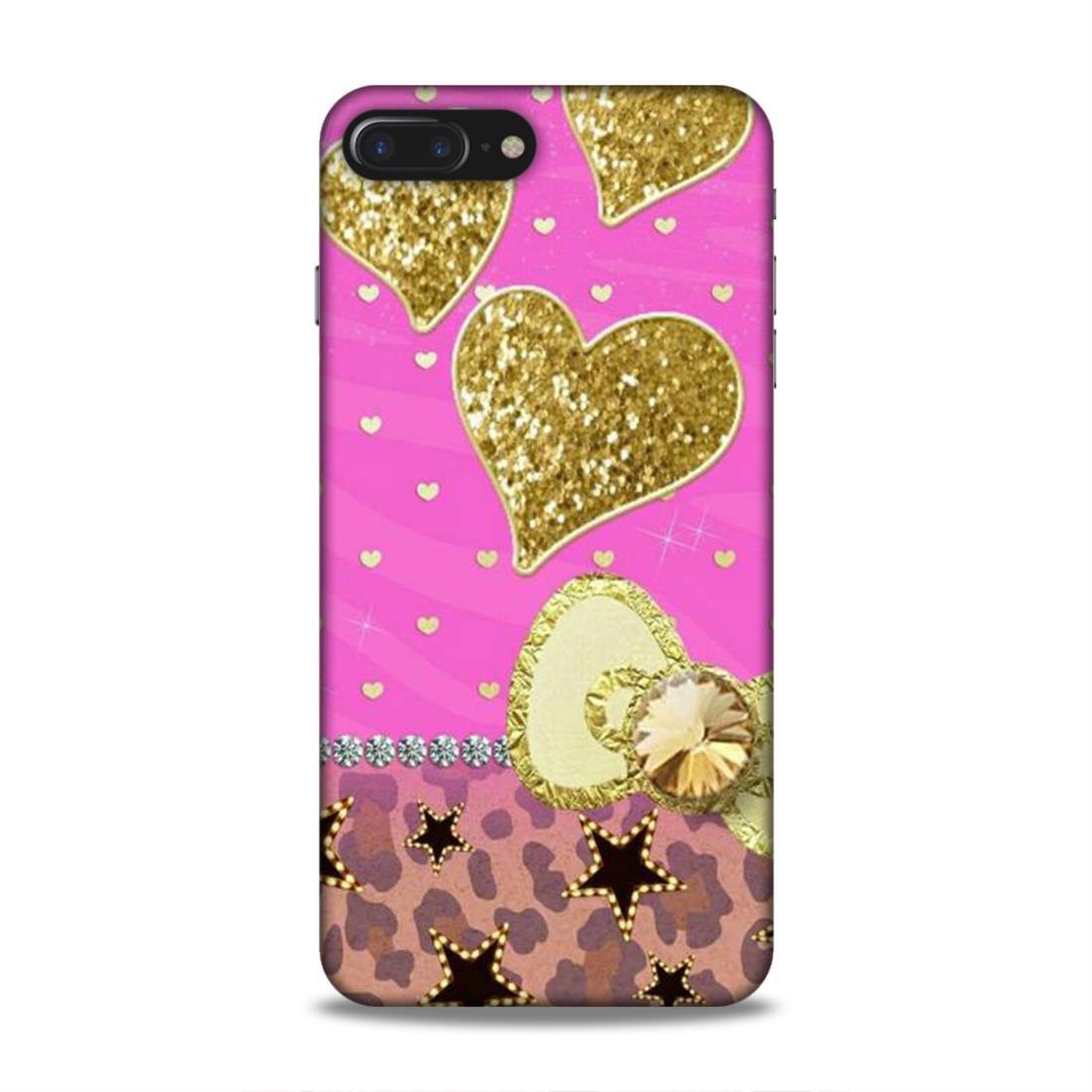 Cute Pink Heart iPhone 7 Plus Phone Case Cover