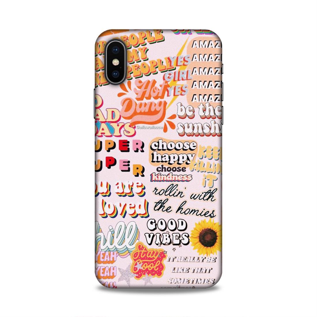 Choose Kindness iPhone X Phone Back Case