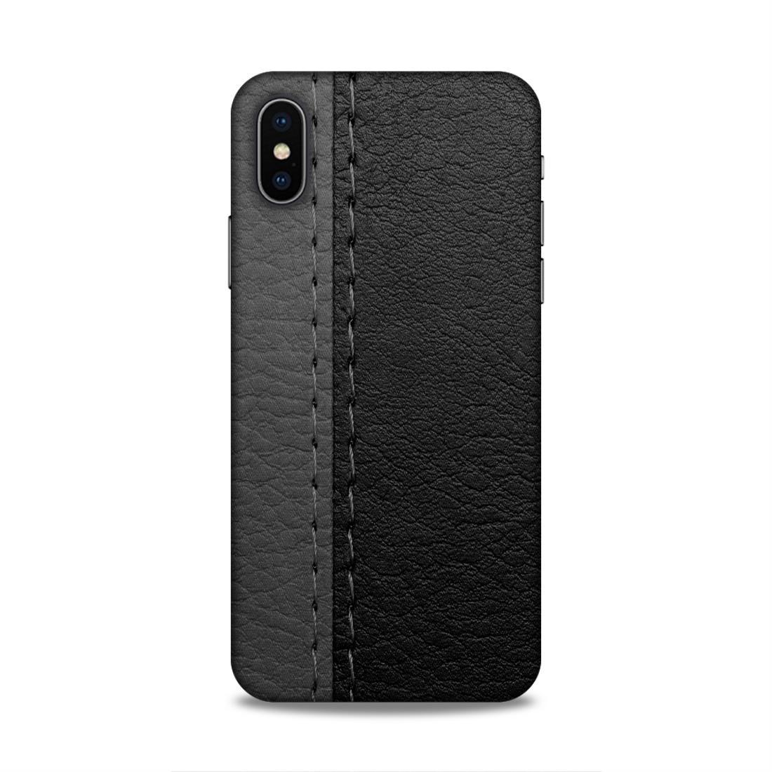 Black Grey Pattern Colour iPhone XS Phone Back Cover