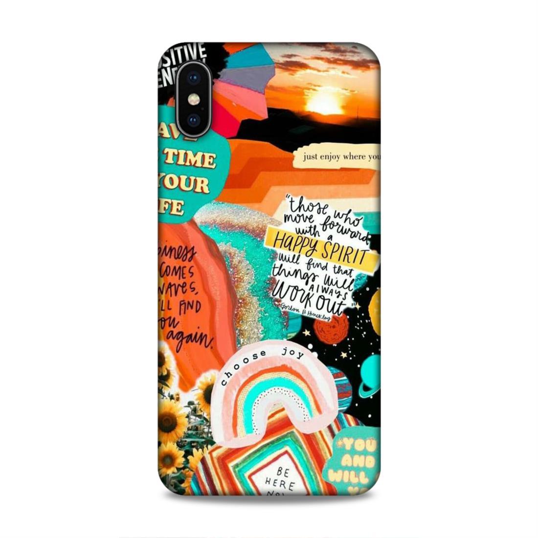 Happy Joy Spirit iPhone XS Max Mobile Back Case