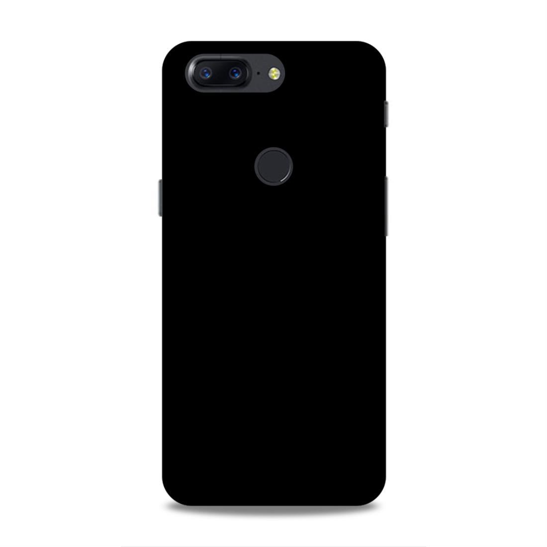 Black Classic Plain OnePlus 5T Phone Cover Case Case