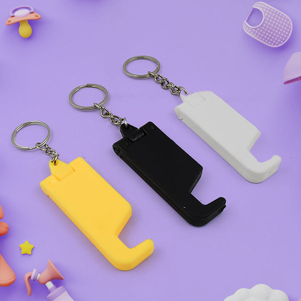 2 in 1 plastic keychain mobile stand 1pc