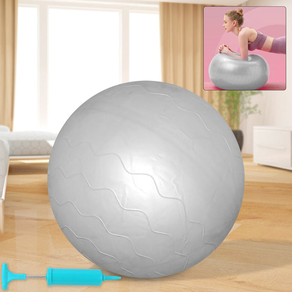 heavy duty gym ball non slip stability ball with foot pump for total body fitness