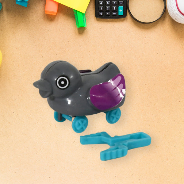 push back duck toy spring tail fun for kids