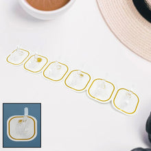 18209 tranparent adhesive hook 6pc
