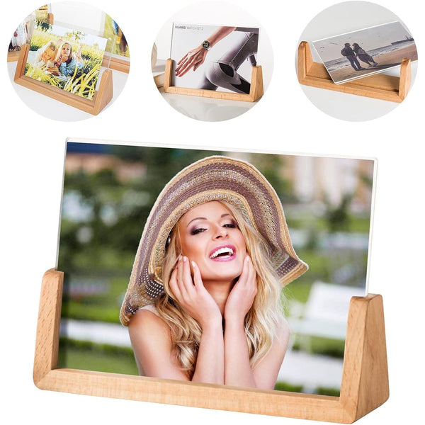 17913 wooden picture frame stand