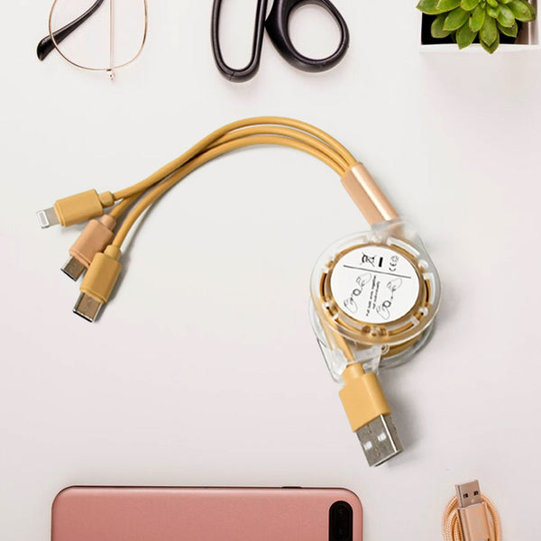 3 in 1 retractable charging cable online