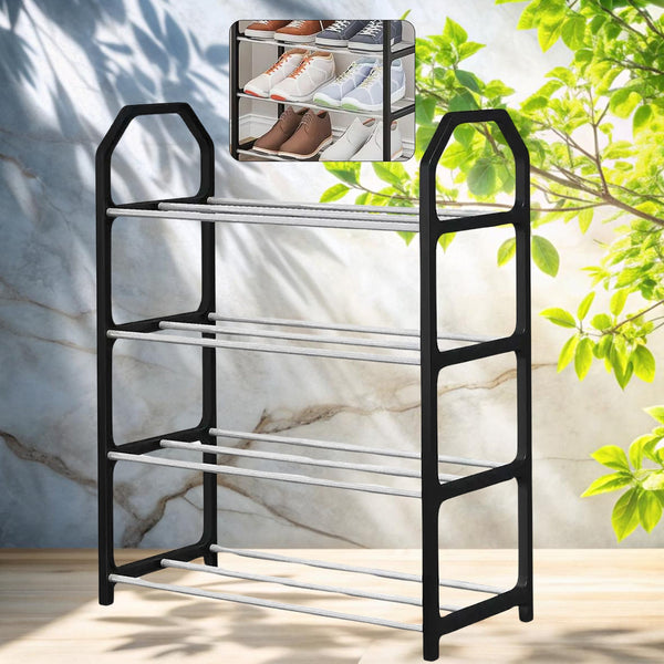 folding shoe rack 4 layer and space saving