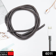 metallic finish cable spiral protector wire repair pet cord protector headphone saver cable wrap cover for mac charging cable