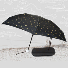 3 fold sun rain protection umbrella zip case