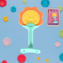 baby silicone teether fruit teether for toddlers 100 food grade silicone teether non toxic latex free suitable for kids above 3 months sunflower moon shape1 pc