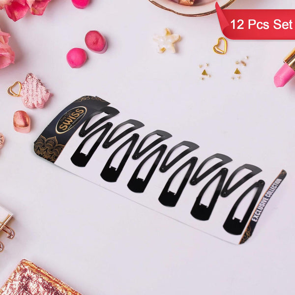 13695 metal hair clips 12pc set