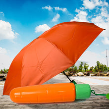 vegetable shaped folding umbrella plastic case creative fashion folding mini sun shade rain umbrella unique umbrella sun uv protection cute design 1 pc 1
