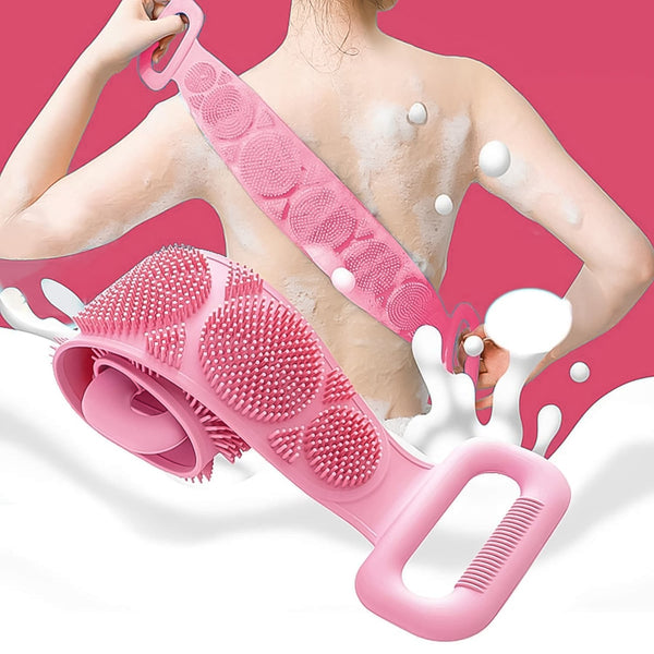 silicone bath body brush scrubber