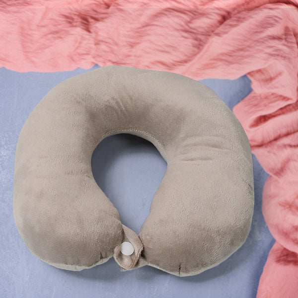 8528 soft neck pillow for car home airplane travel pure memory foam travel neck pillow for sleeping travel essentials for neck rest multipurpose comfortable head rest neck holder pillow 1 pc