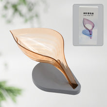 plastic leaf shape soap box soap holder 1 pc with color box