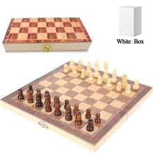 folding wooden chess board set 1pc