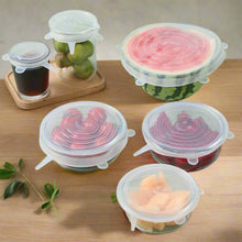 12011 sili food cover stretch lids 6pc