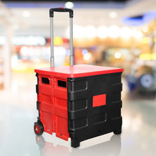 foldable shopping grocery trolley cart travel portable food basket 1 pc