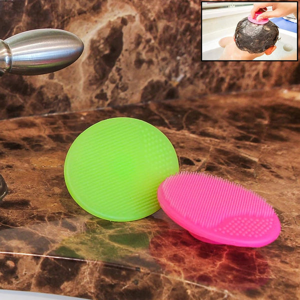 bath facial cleansing brush face scrubber 2 pc set