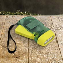 hand battery light 3 led hand crank flashlight