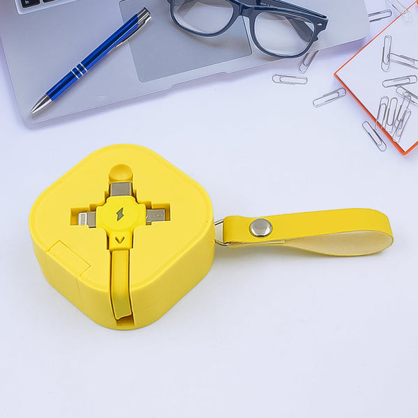 3 in 1 charger cable retractable type