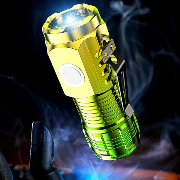 usb chargeable mini 3 led flashlight torch light 1 pc