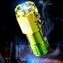 usb chargeable mini 3 led flashlight torch light 1 pc