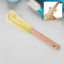 bottle brush with wooden handle