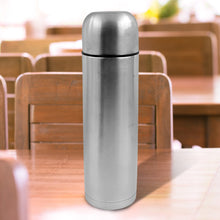 vacuum flask with cover 18 8 stainless steel hot and cold water bottle with push down lid double walled stainless steel bottle for travel home office school picnic 750 ml