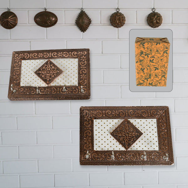 meenakari handicraft wooden keyholder