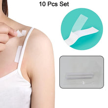 waterproof anti skid disposable double sided 10 adhesive transparent clear medical tape for lingerie 10 pcs set