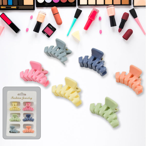 3270 matte hair claw 6pc