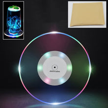 colorful led cocktail coaster round ultra thin