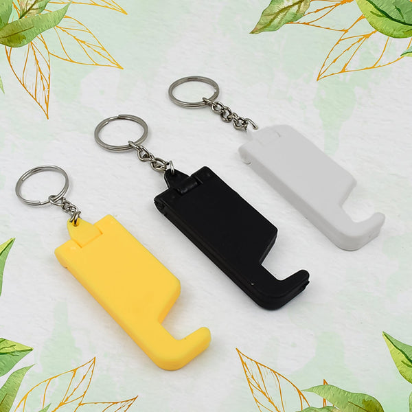 2 in 1 plastic keychain mobile stand 100pcs set