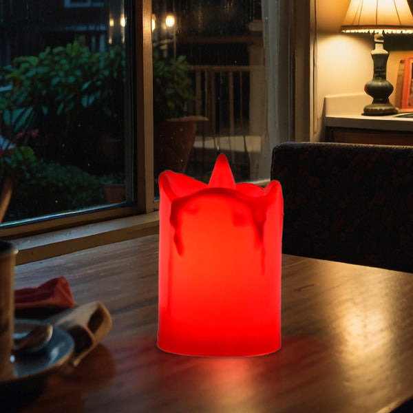 flameless melted design candles for decoration 1 pc