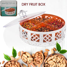 10238 round silver dry fruit box
