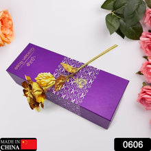 luxury gold plated golden rose valentines day gift