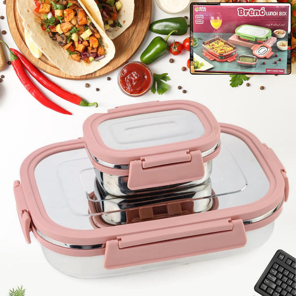 10237 premium ss lunch box 2pc