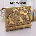 9607 wooden 4 hook key holder 1pc
