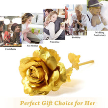 luxury gold plated golden rose valentines day gift