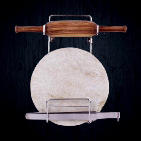 stainless steel chakla belan chimta stand