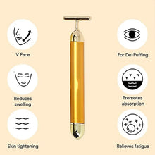 8363 golden vibration face massager