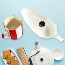 8223 tea mug with platter 3pc set