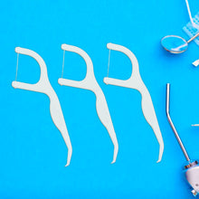 12678 2 in 1 tooth picks flosses portable toothpicks resealable oral care dental flosser easy storage dental pick for fresh breath and healthy 300 pcs set