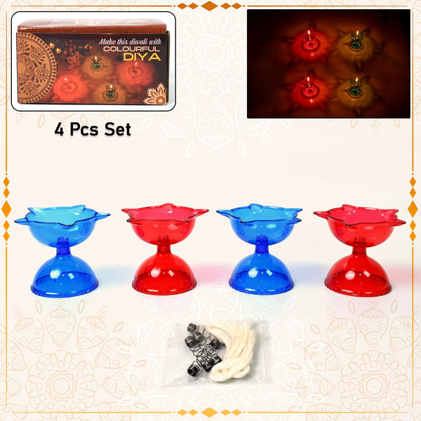 13627 pla colorful reflection diya 8pc