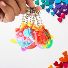 compact silicone keychain toys for kids